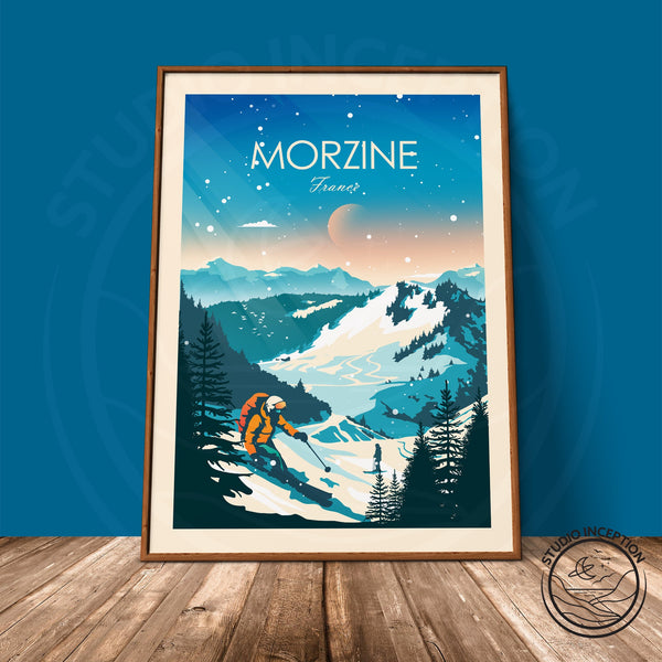 Morzine France Traditional Style Print