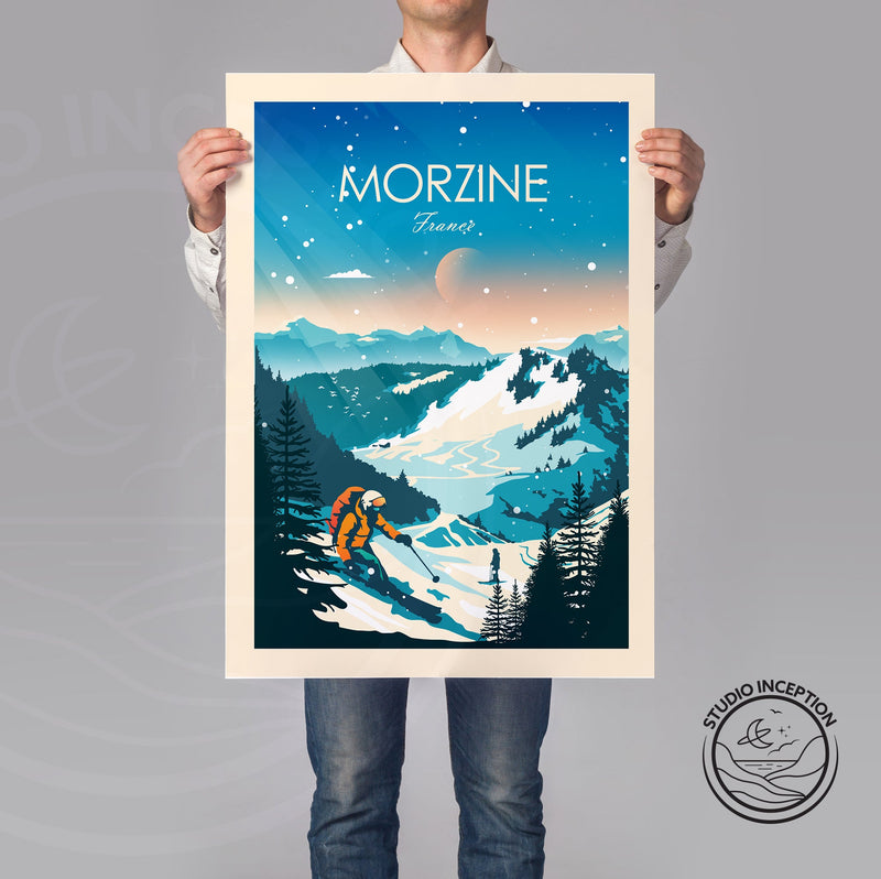 Morzine France Traditional Style Print