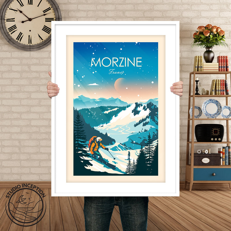 Morzine France Traditional Style Print