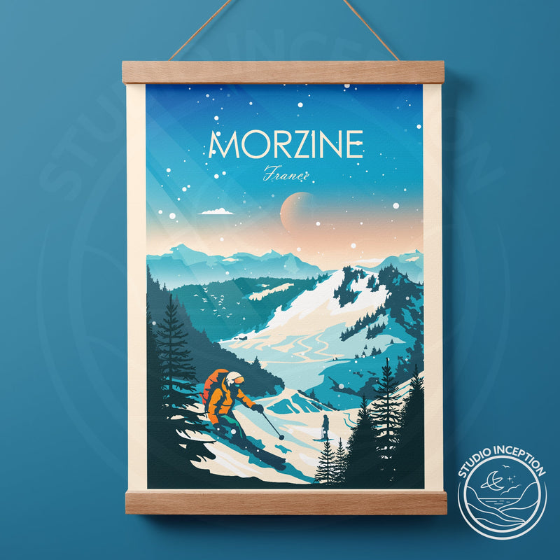 Morzine France Traditional Style Print