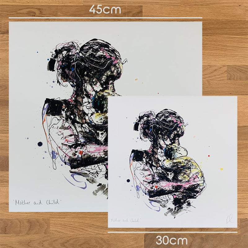 Mother and Child - Motherhood Print with Size and Presentation Options