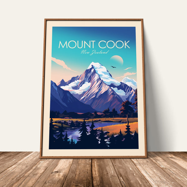 Mount Cook Traditional Style Print
