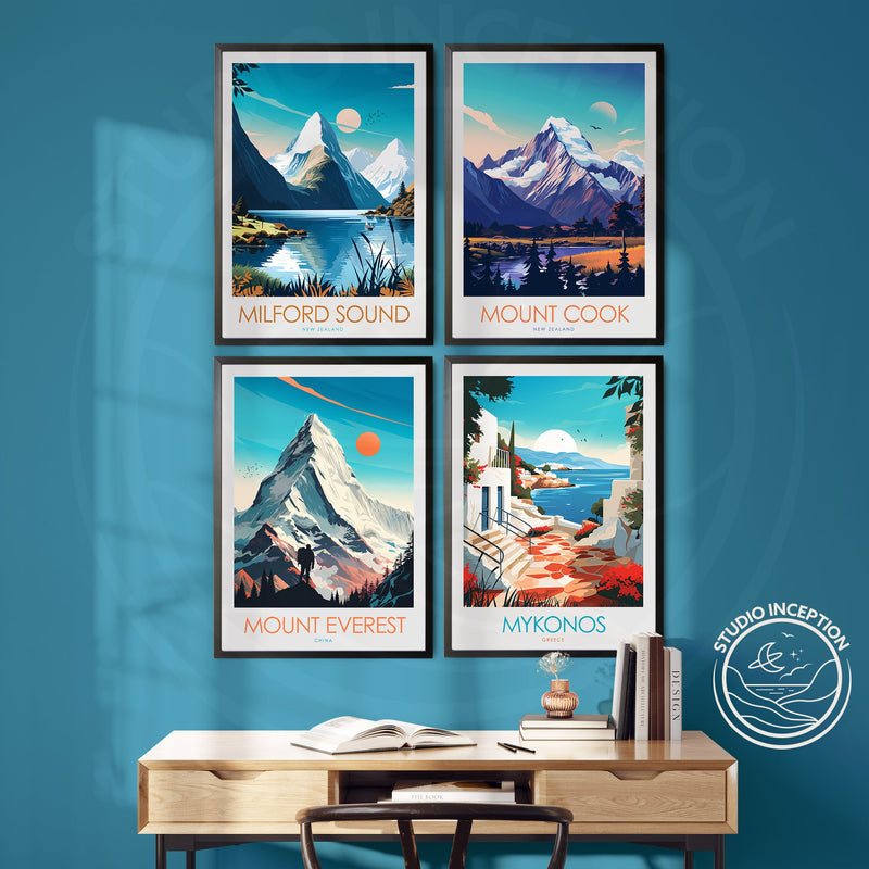 Mount Everest Minimalist Print