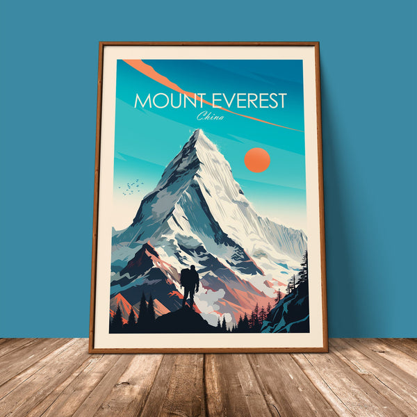 Mount Everest Traditional Style Print