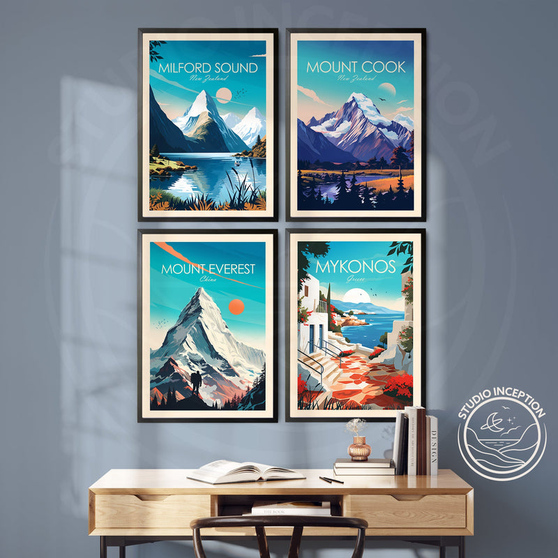 Mount Everest Traditional Style Print