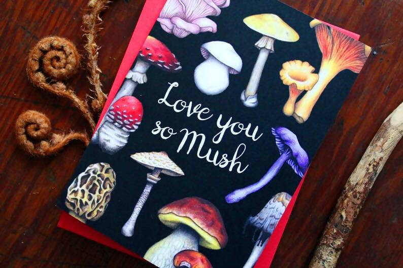 Love You So Mush' Greetings Card