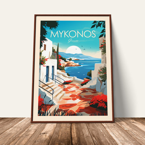 Mykonos Traditional Style Print