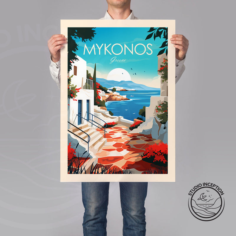 Mykonos Traditional Style Print