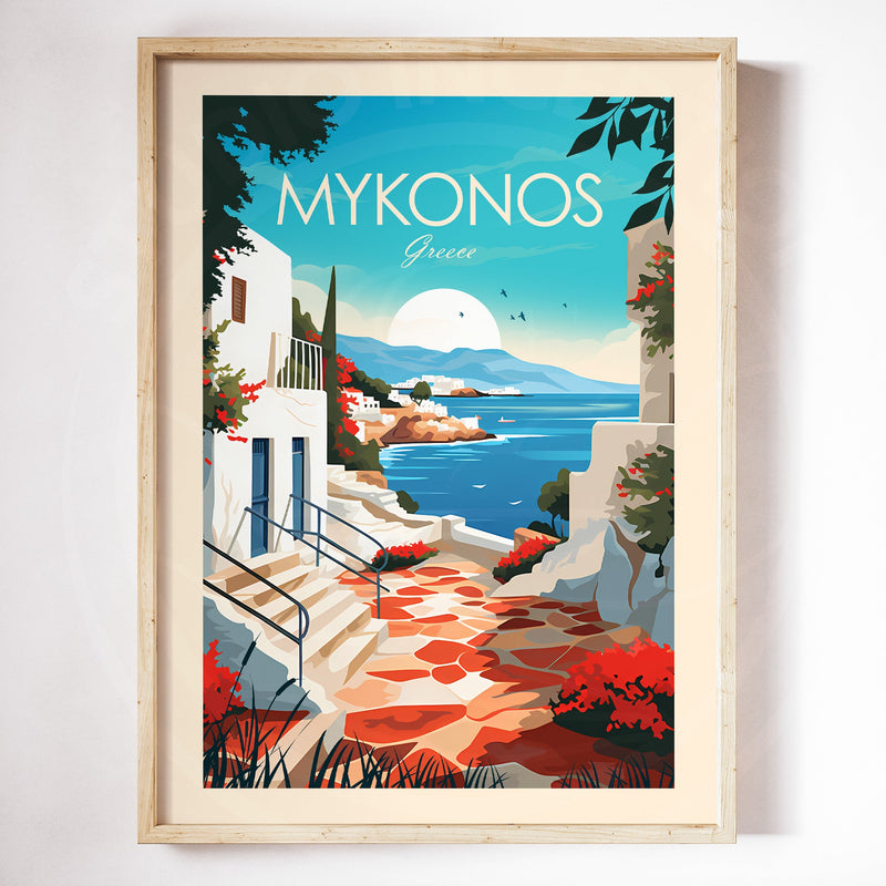 Mykonos Traditional Style Print