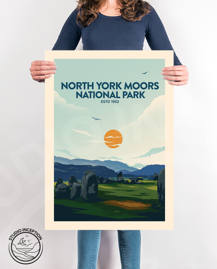 North York Moors National Park Traditional Style Print