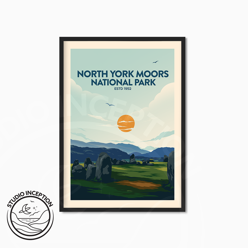 North York Moors National Park Traditional Style Print