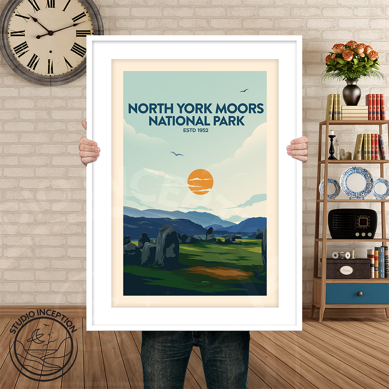 North York Moors National Park Traditional Style Print