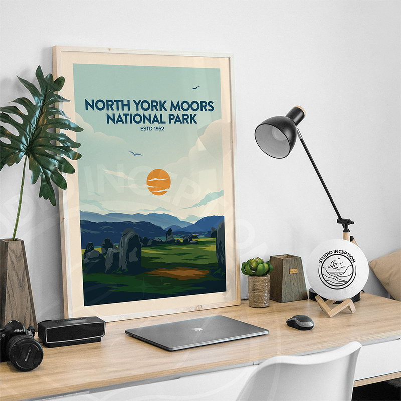 North York Moors National Park Traditional Style Print