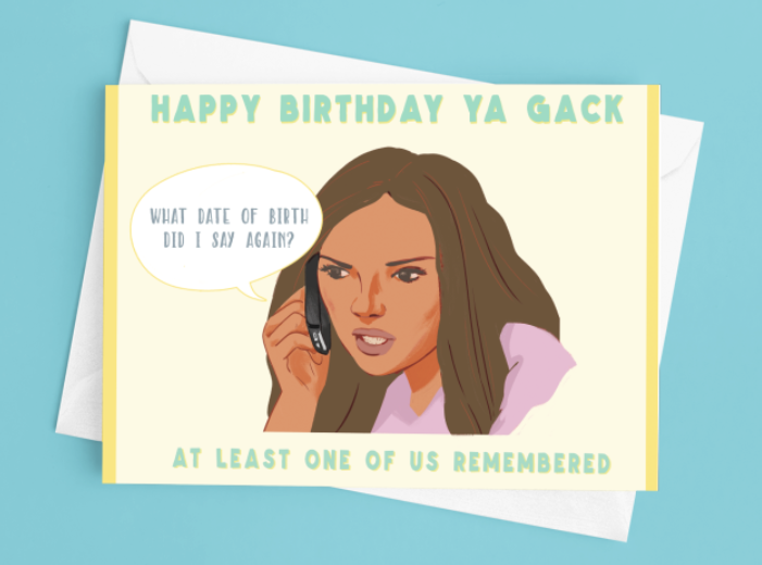 Nadine Coyle Birthday Card