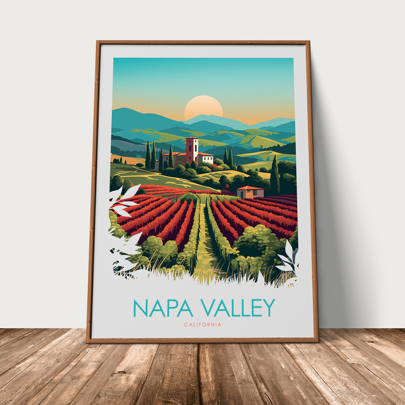 Napa Valley Minimalist Print