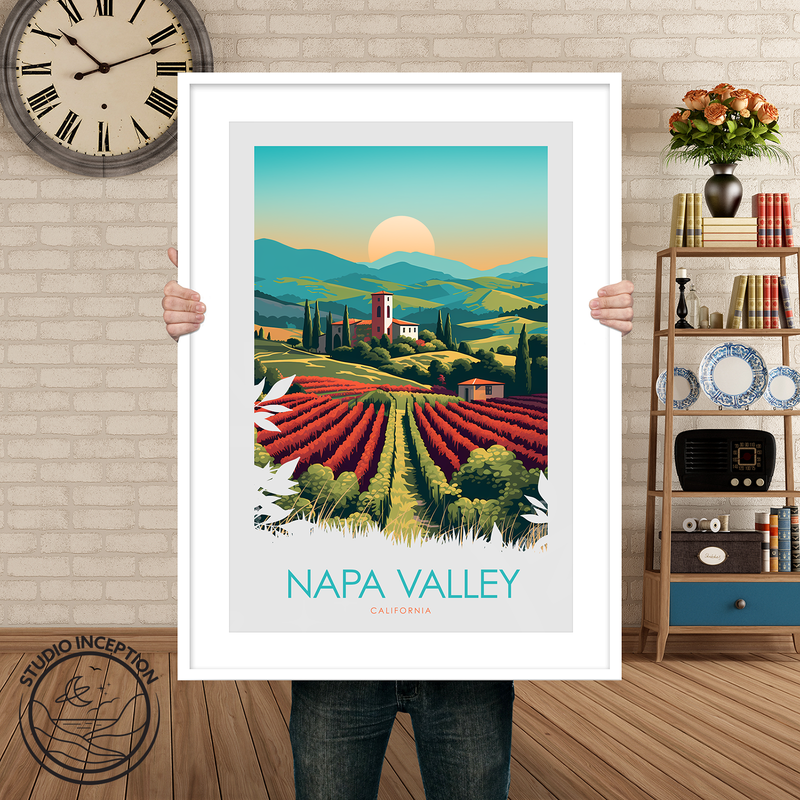 Napa Valley Minimalist Print