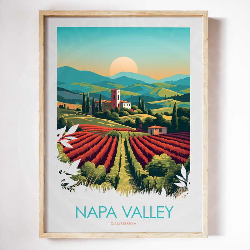 Napa Valley Minimalist Print