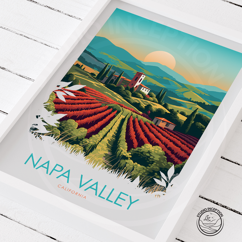 Napa Valley Minimalist Print