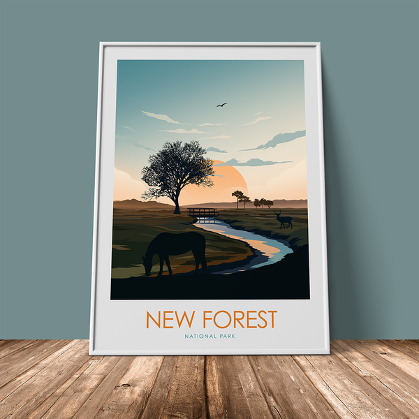 New Forest National Park Minimalist Print