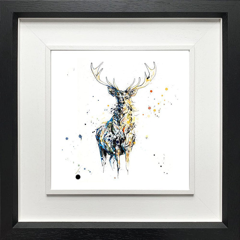 Nightfall - Stag Print with Size and Presentation Options