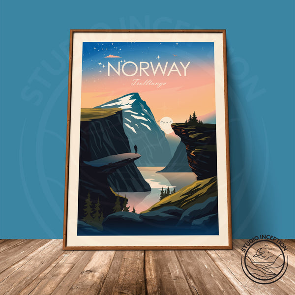 Norway Traditional Style Print