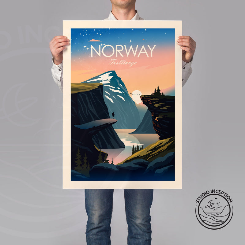 Norway Traditional Style Print