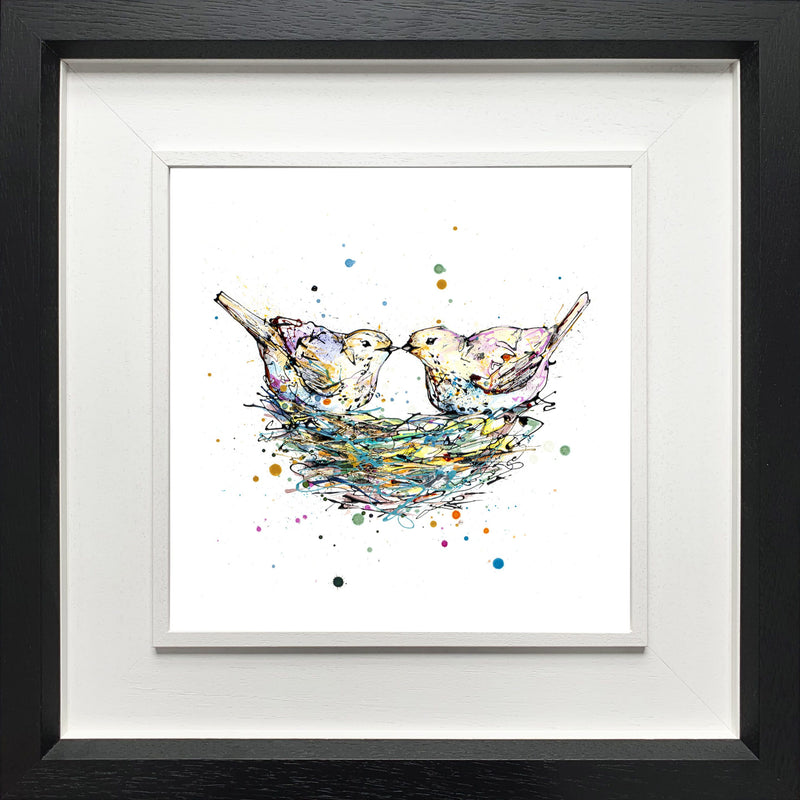 Our Nest - Two Birds in a Nest Print with Size and Presentation Options