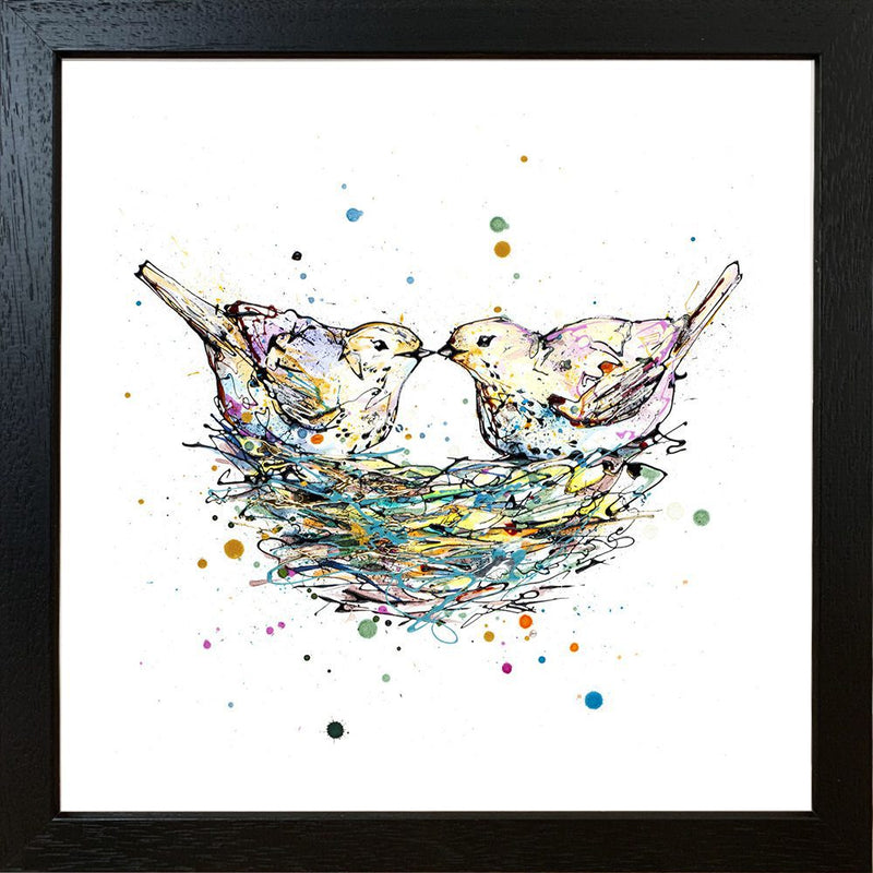 Our Nest - Two Birds in a Nest Print with Size and Presentation Options