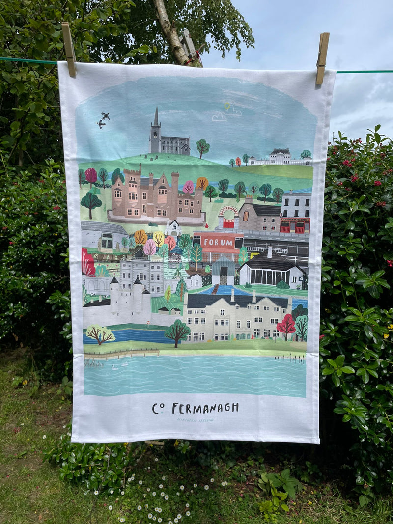 Co. Fermanagh Tea Towel