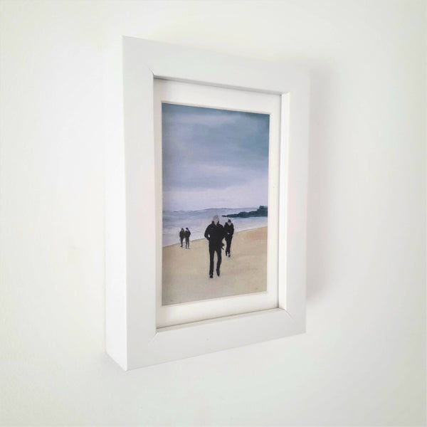 'Stroll with Dad' Framed Print (Small)