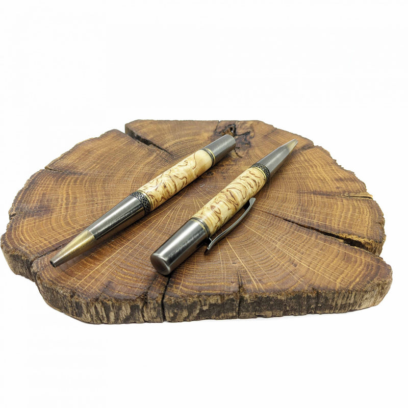 Birdseye Maple pen and pencil set