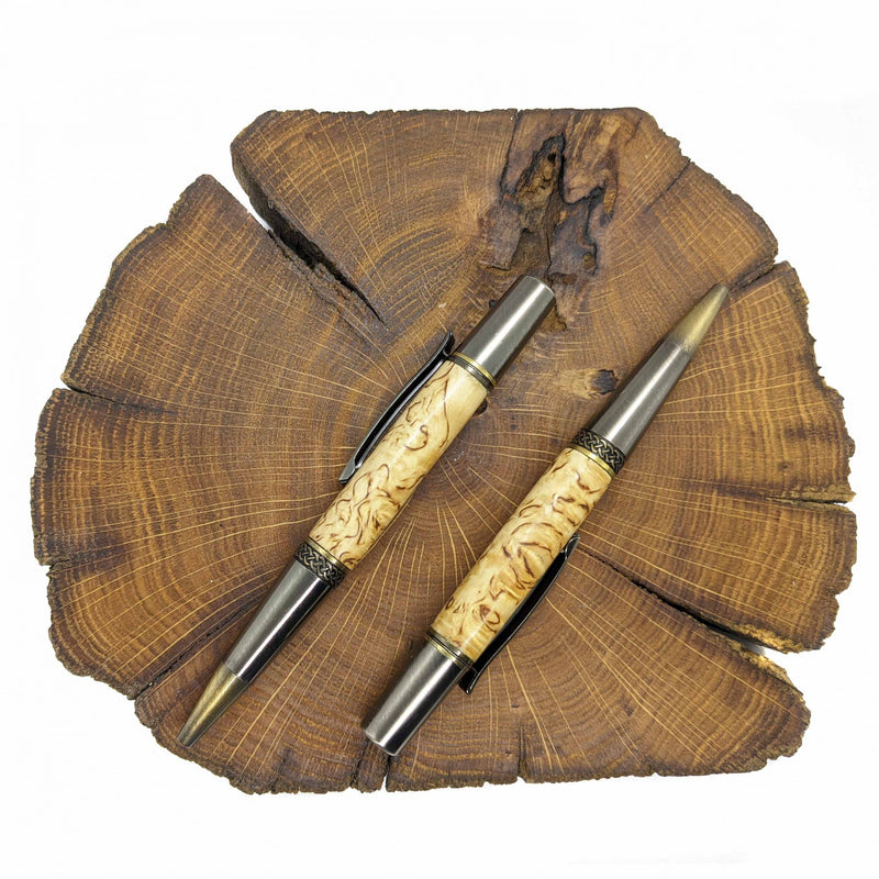 Birdseye Maple pen and pencil set