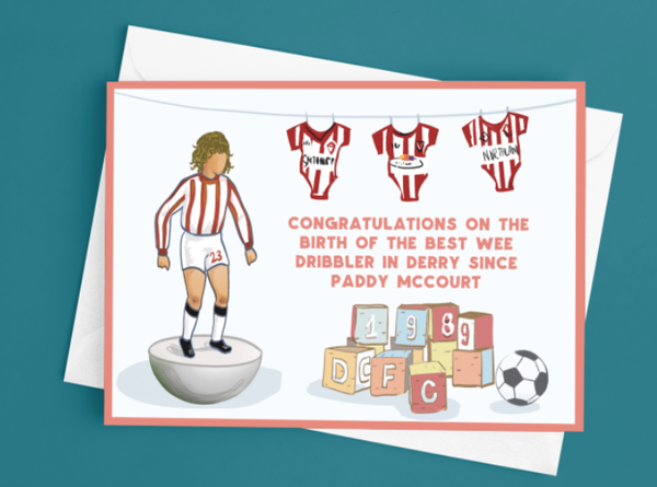 Paddy McCourt New Baby Card