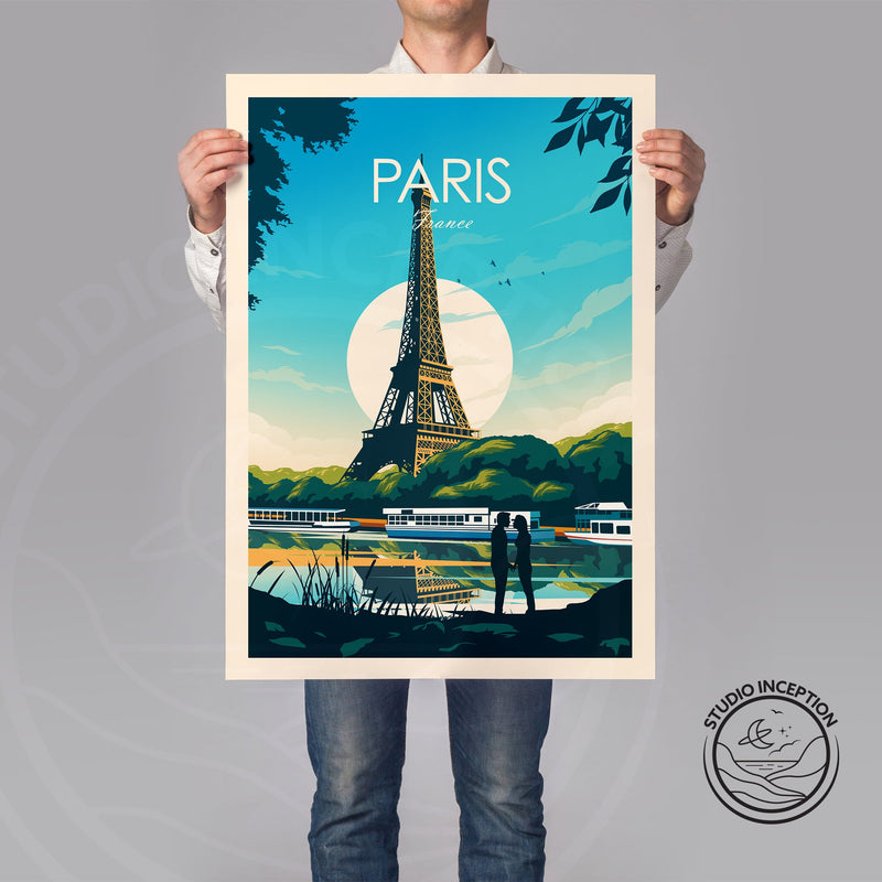 Paris France Traditional Style Print