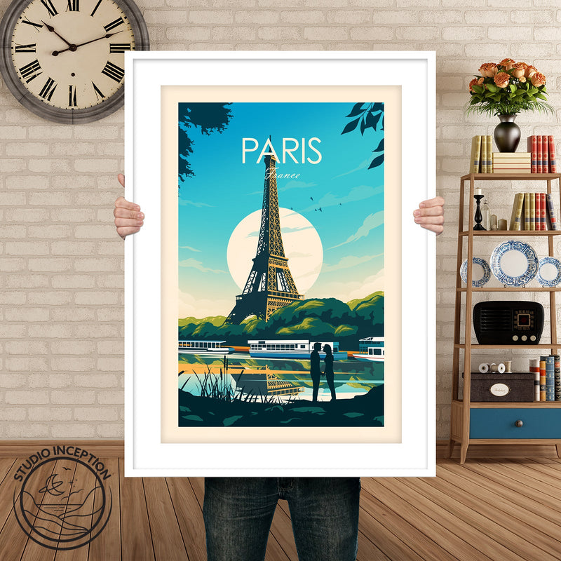 Paris France Traditional Style Print