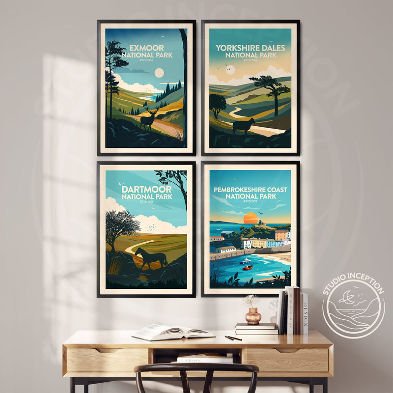 Pembrokeshire Coast National Park Traditional Style Print