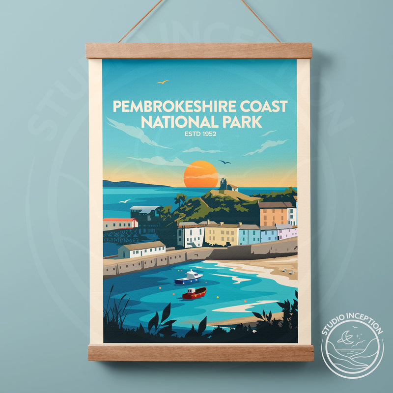 Pembrokeshire Coast National Park Traditional Style Print