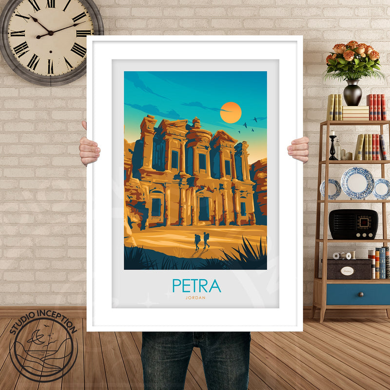 Petra Jordan Minimalist Print