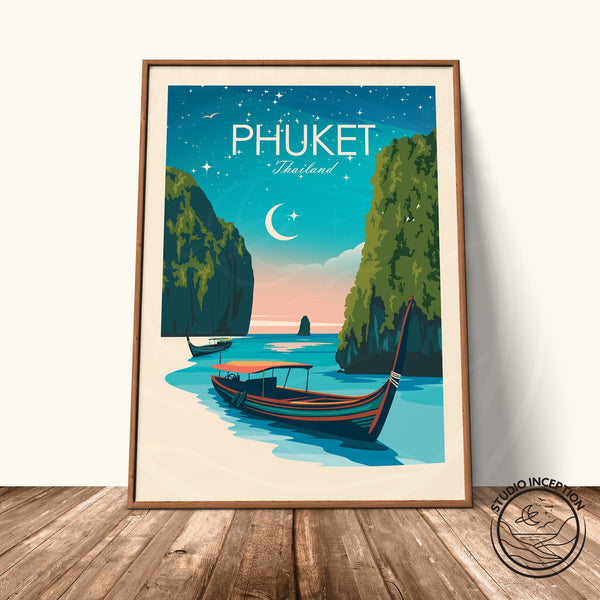 Phuket Thailand Traditional Style Print