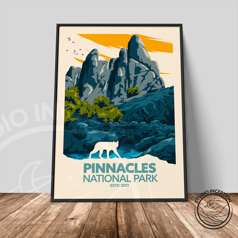 Pinnacles National Park Traditional Style Print