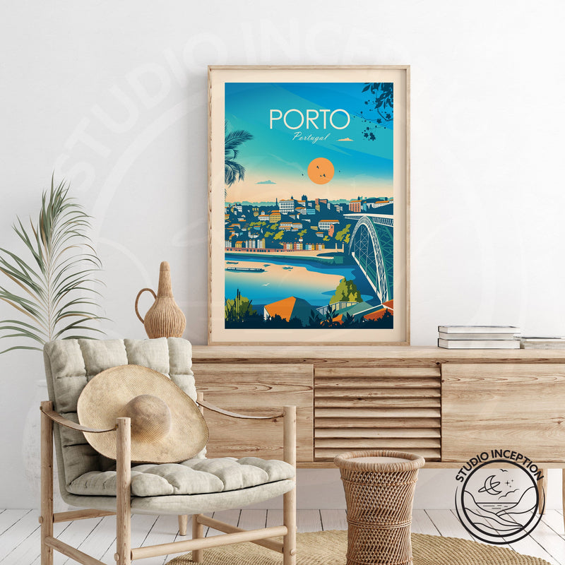 Porto Portugal Traditional Style Print