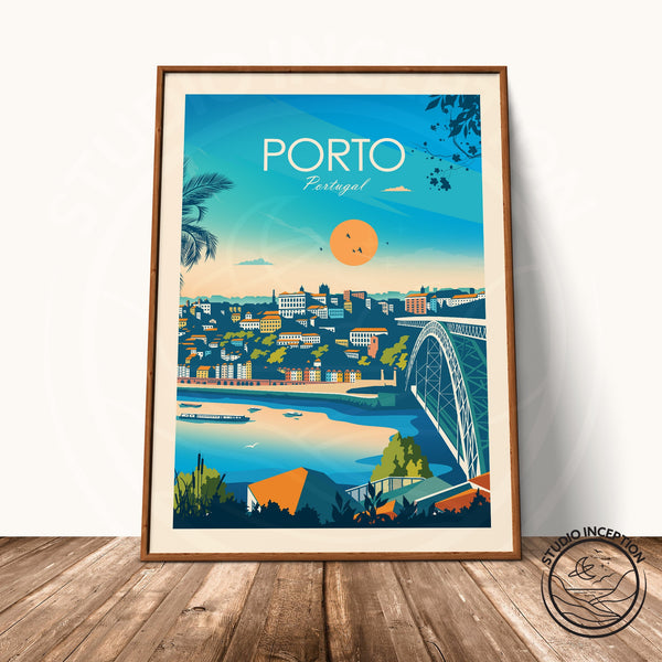 Porto Portugal Traditional Style Print