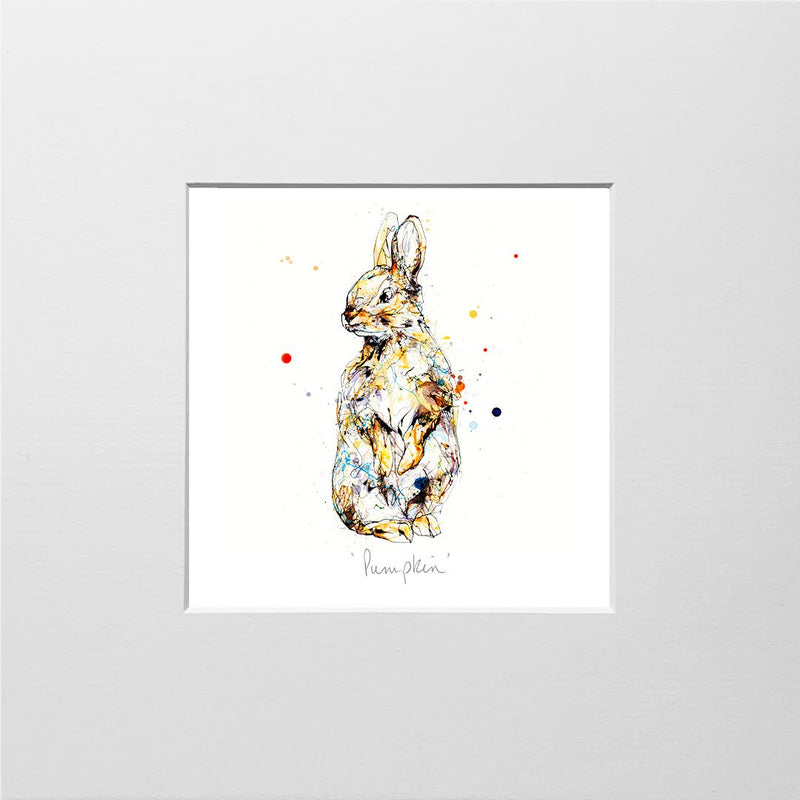 Pumpkin - Rabbit Print with Size and Presentation Options