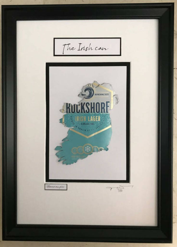 Beer can map of Ireland - Rockshore
