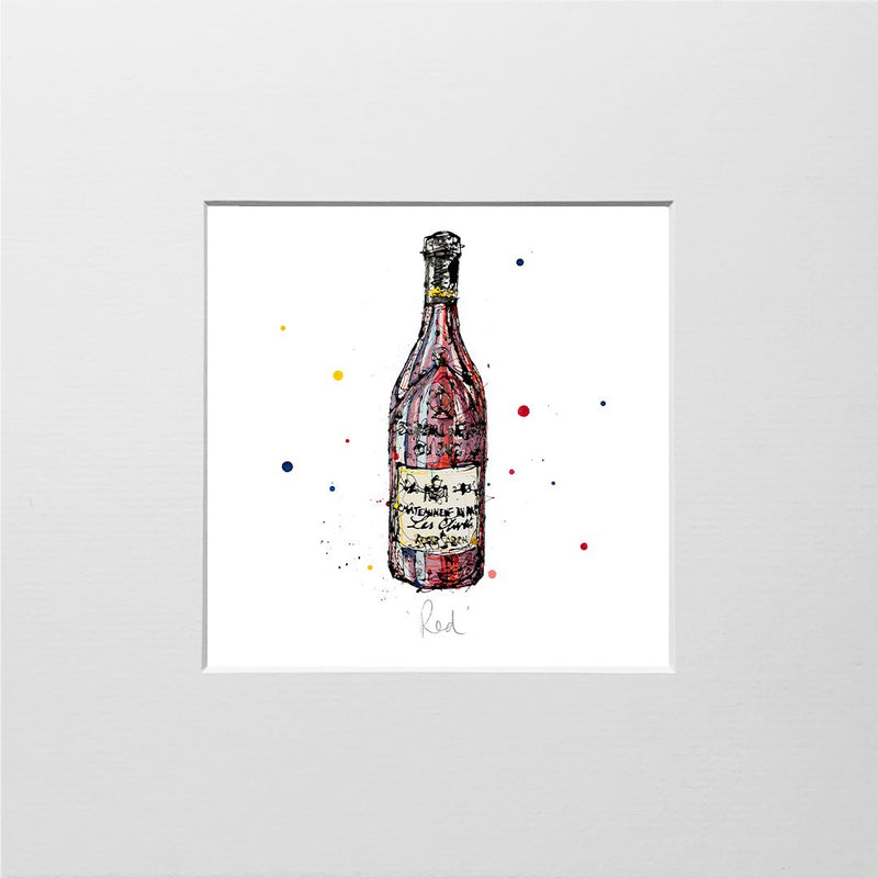 Red - Wine Print with Size and Presentation Options