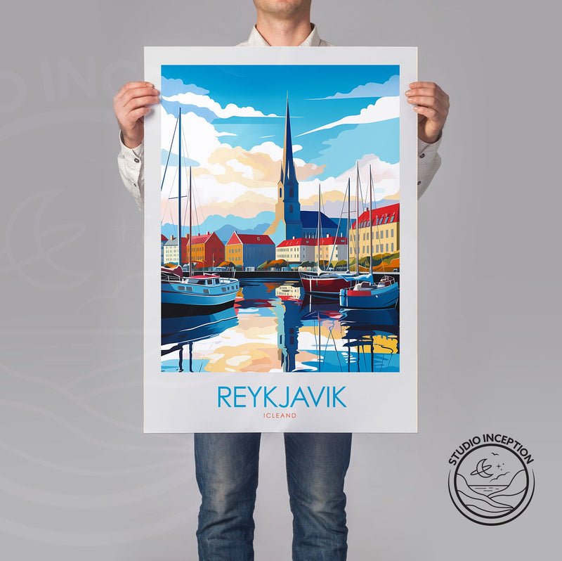 Reykjavik Minimalist Print