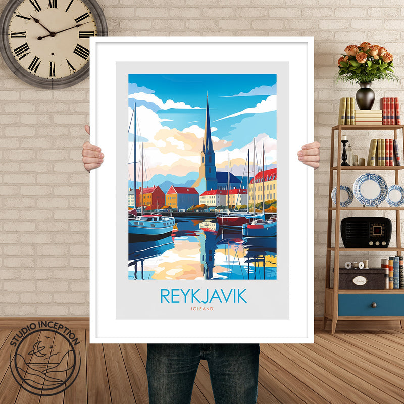 Reykjavik Minimalist Print