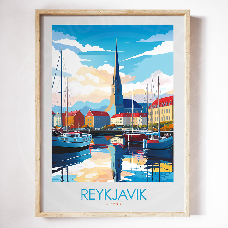 Reykjavik Minimalist Print