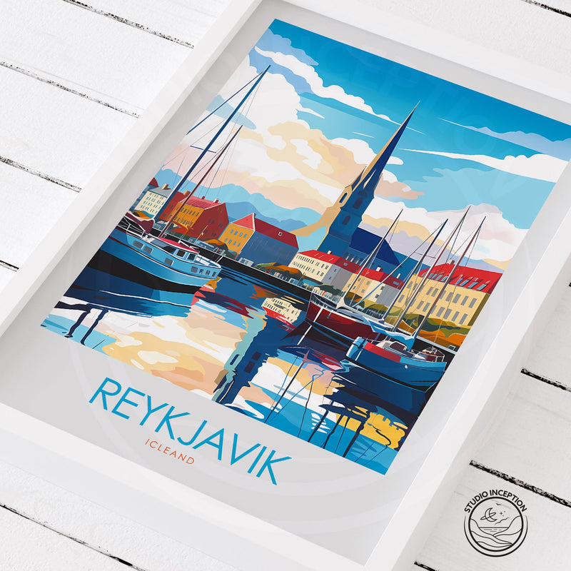 Reykjavik Minimalist Print