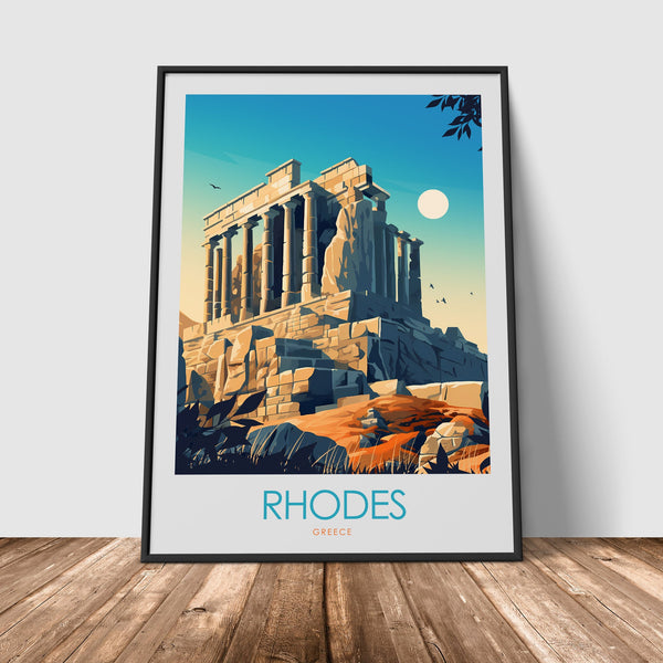 Rhodes Minimalist Print